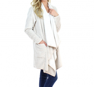 Oatmeal Fleece wrap for warmth on cold winter nights
